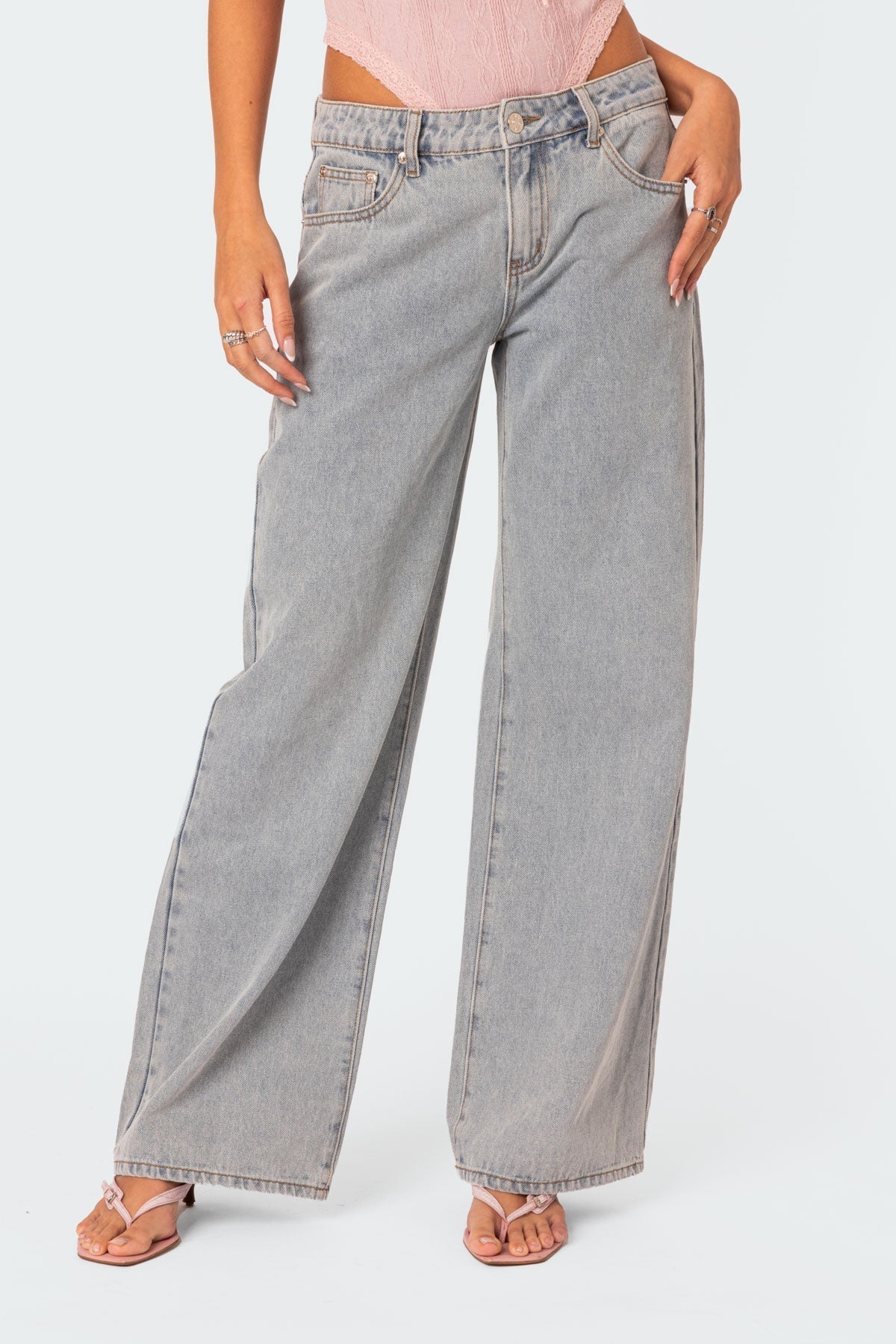 High-Waist Wide Leg Jeans