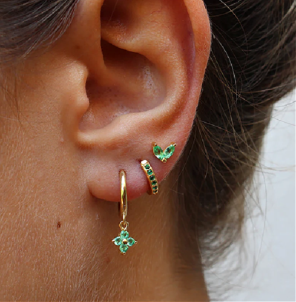 Hypoallergenic Three-Piece Earring Set