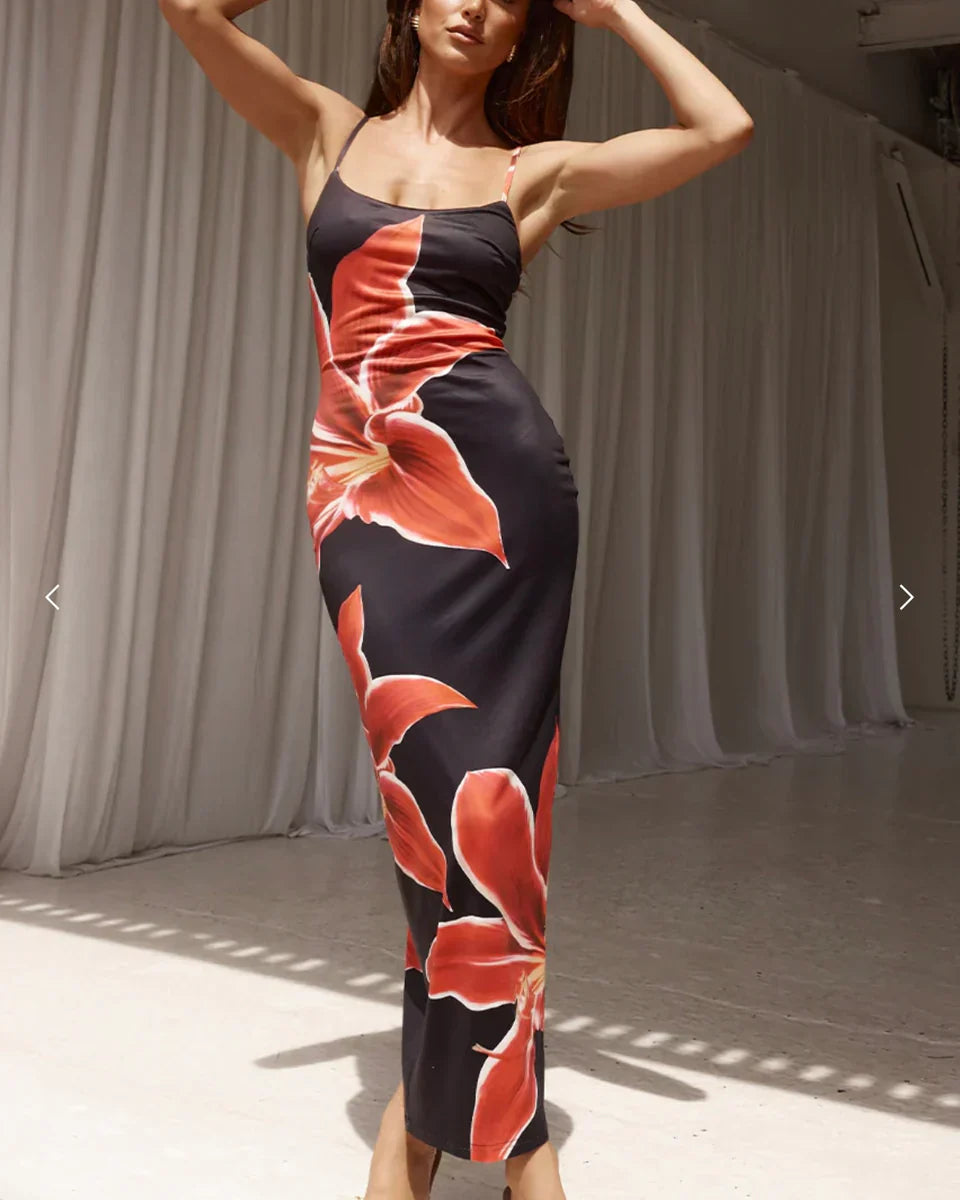 Floral Slip Midi Dress