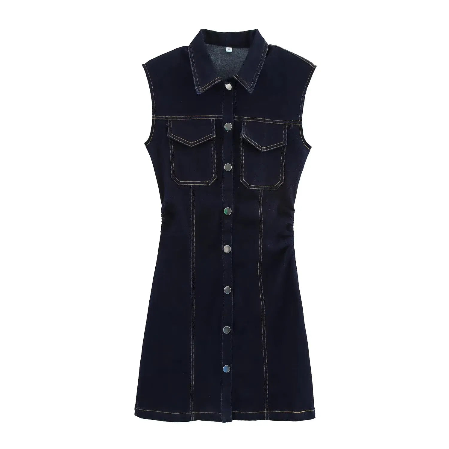 Sleeveless Denim Mini Dress