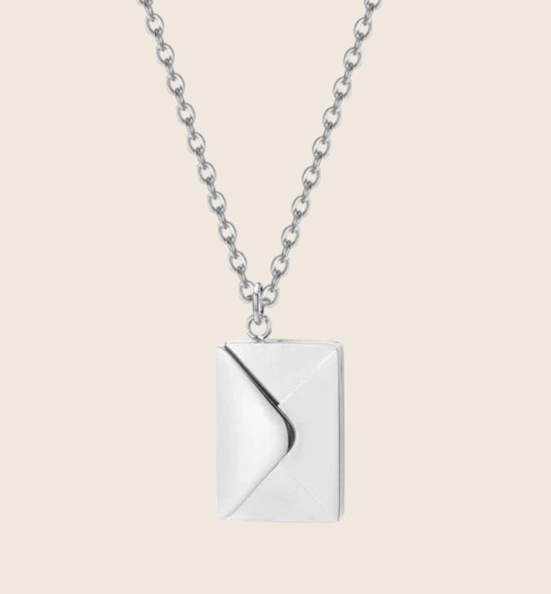 Durable Stainless Steel Love Letter Envelope Necklace