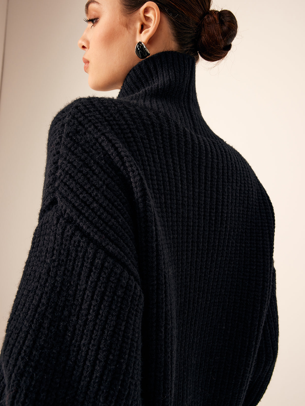 Chunky Double-Breasted Sweater