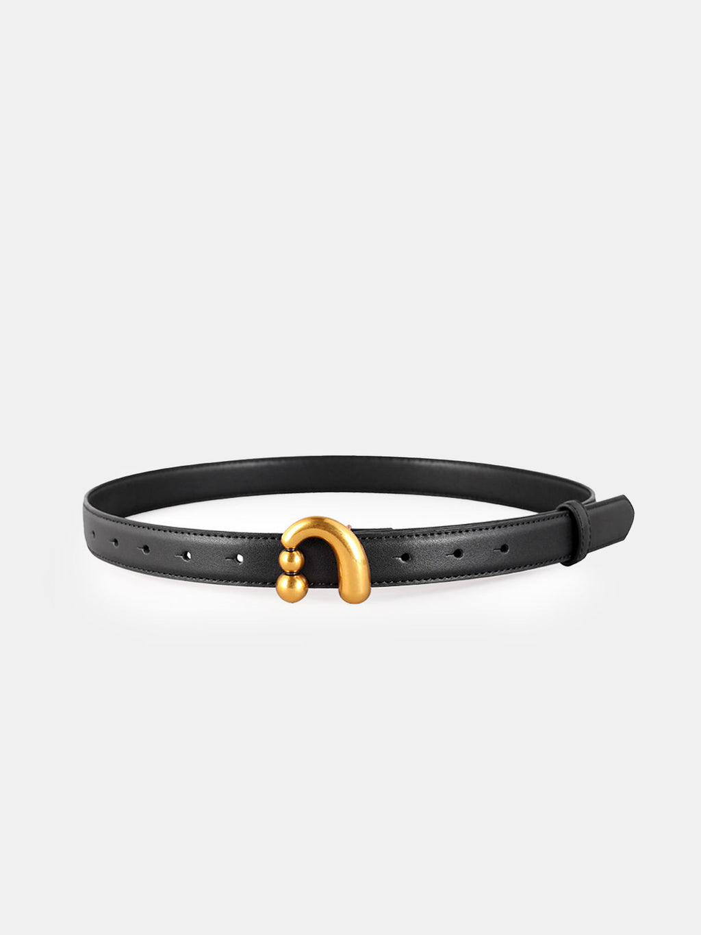 Black Gold Buckle Belt