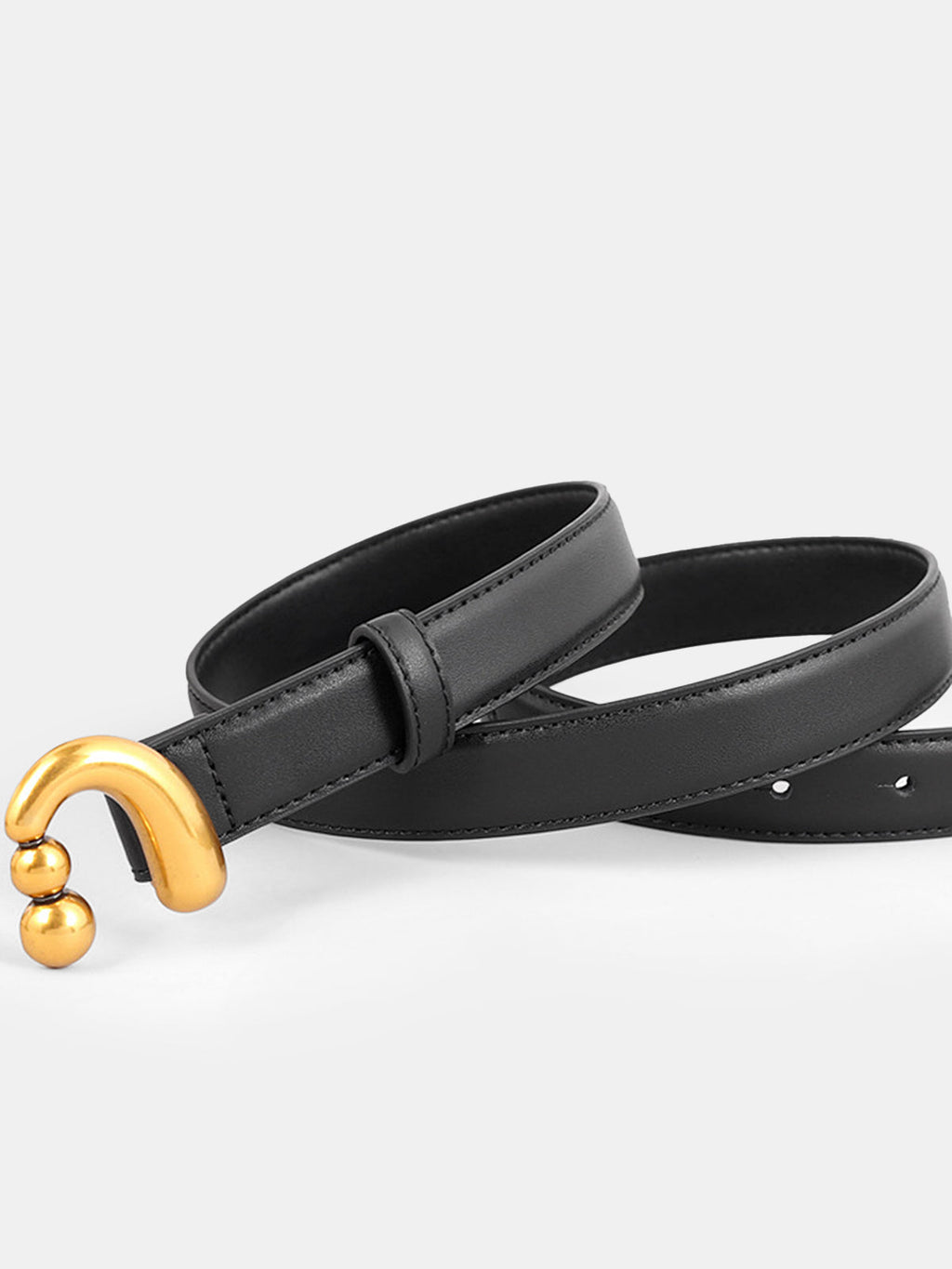 Black Gold Buckle Belt