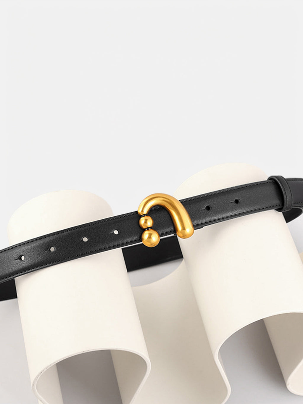 Black Gold Buckle Belt
