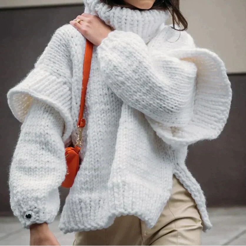 Chunky Knit Turtleneck Sweater