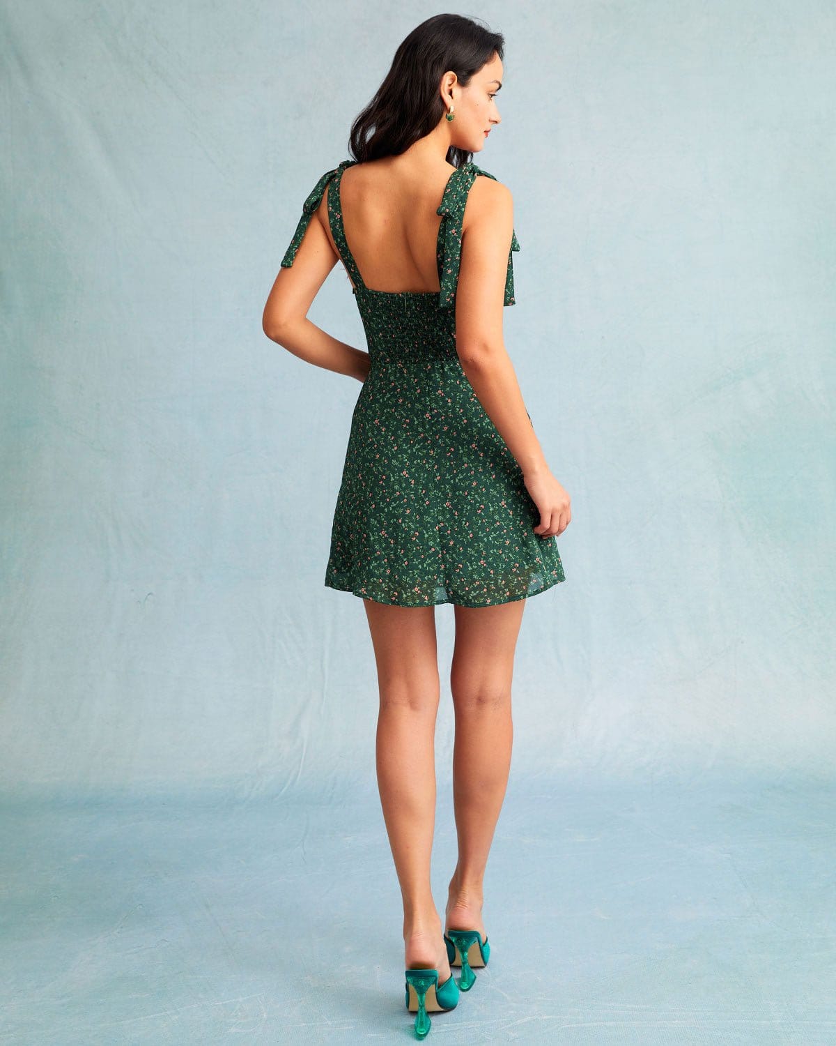 Floral A-Line Mini Dress