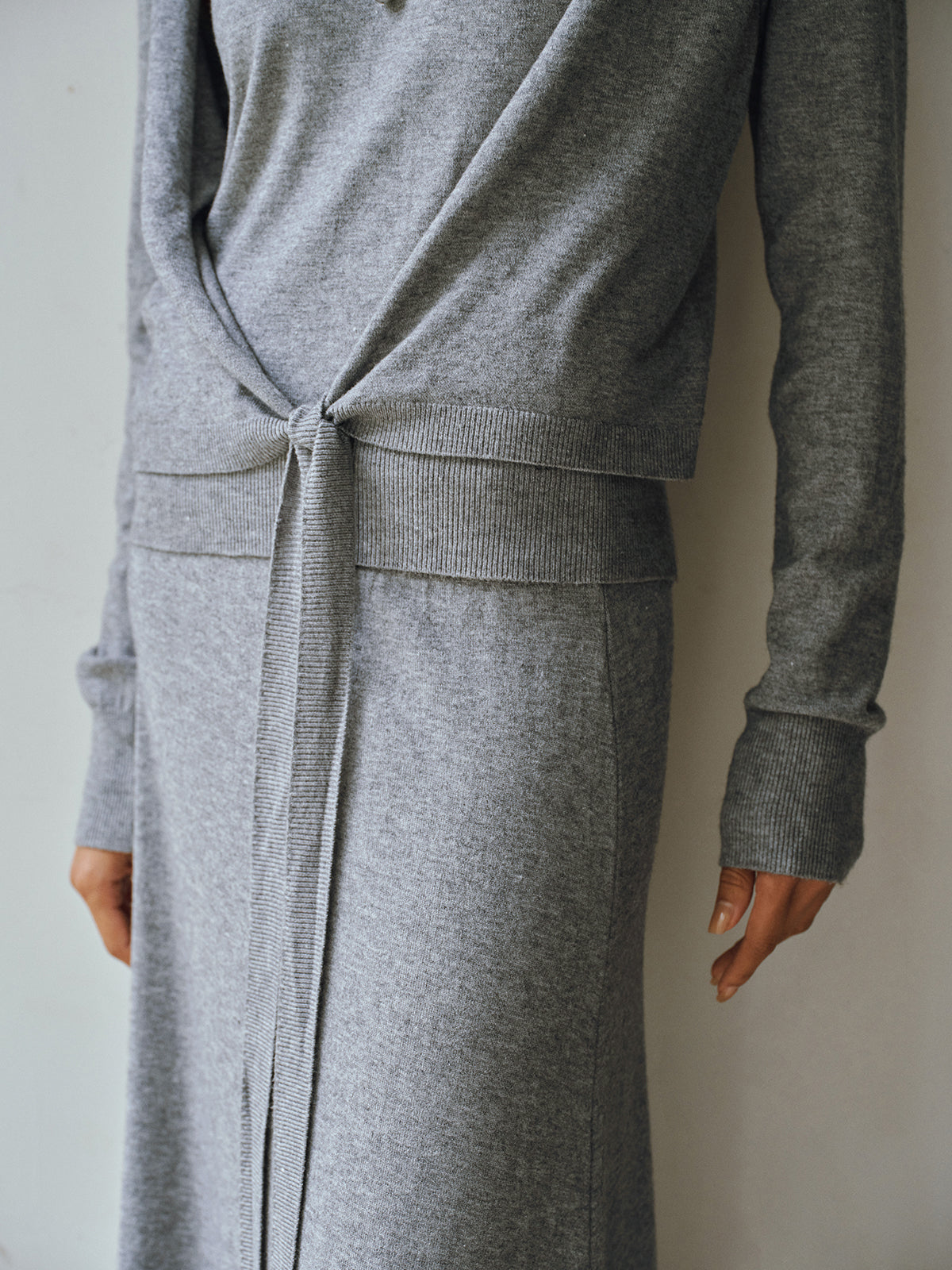 Cut-Out Knit Two Piece Set