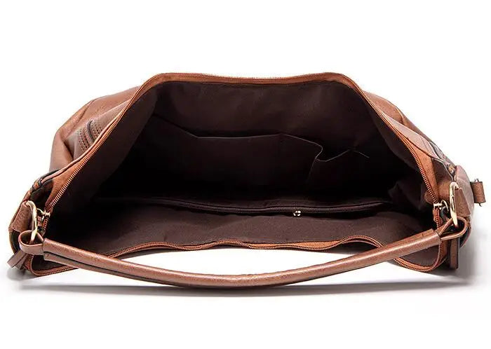 Perforated Hobo Shoulder Bag