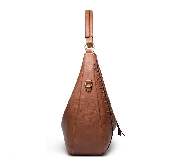 Perforated Hobo Shoulder Bag