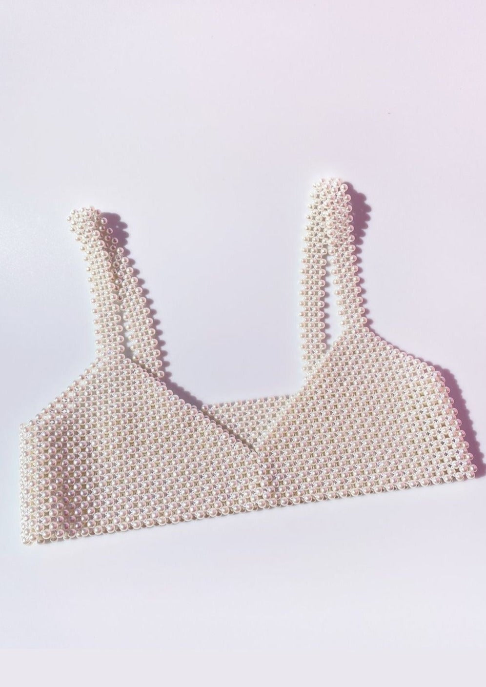 Statement Pearl Cropped Top