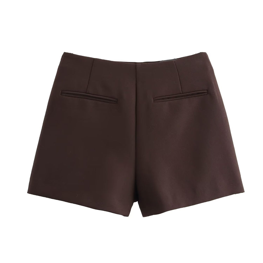 High-Waist Wrap Skort
