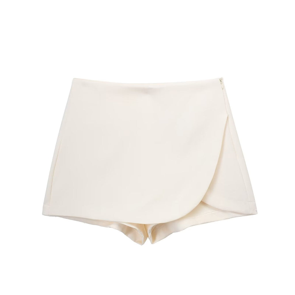 High-Waist Wrap Skort