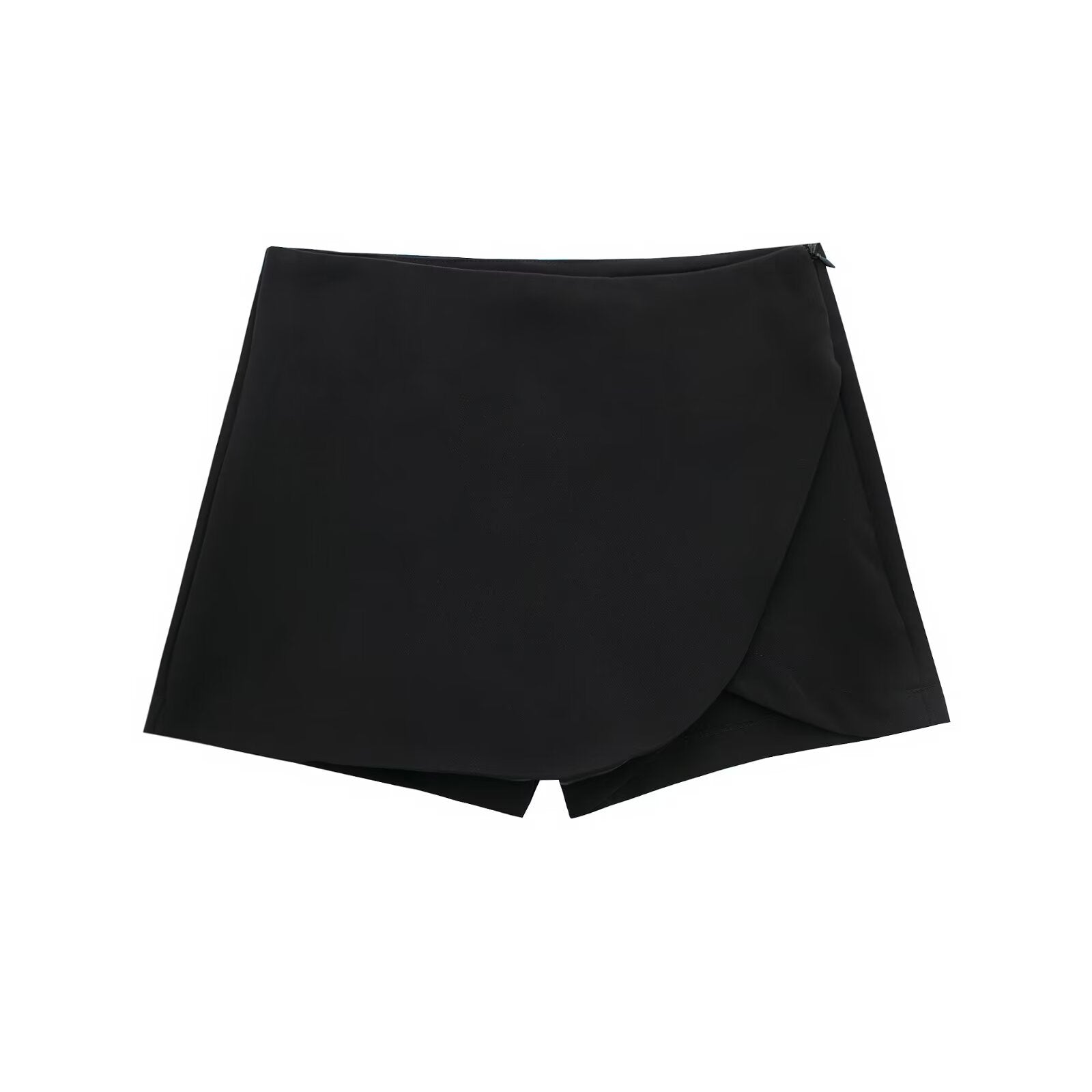 High-Waist Wrap Skort