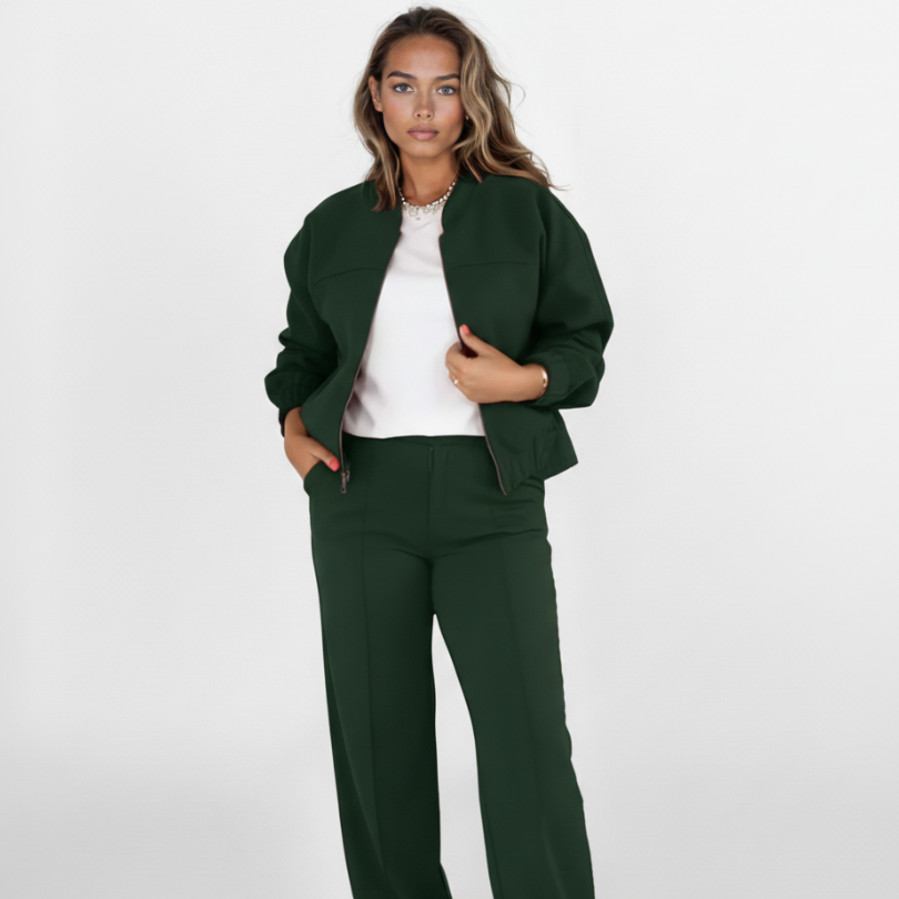 Bomber Style Two Piece Lounge Set