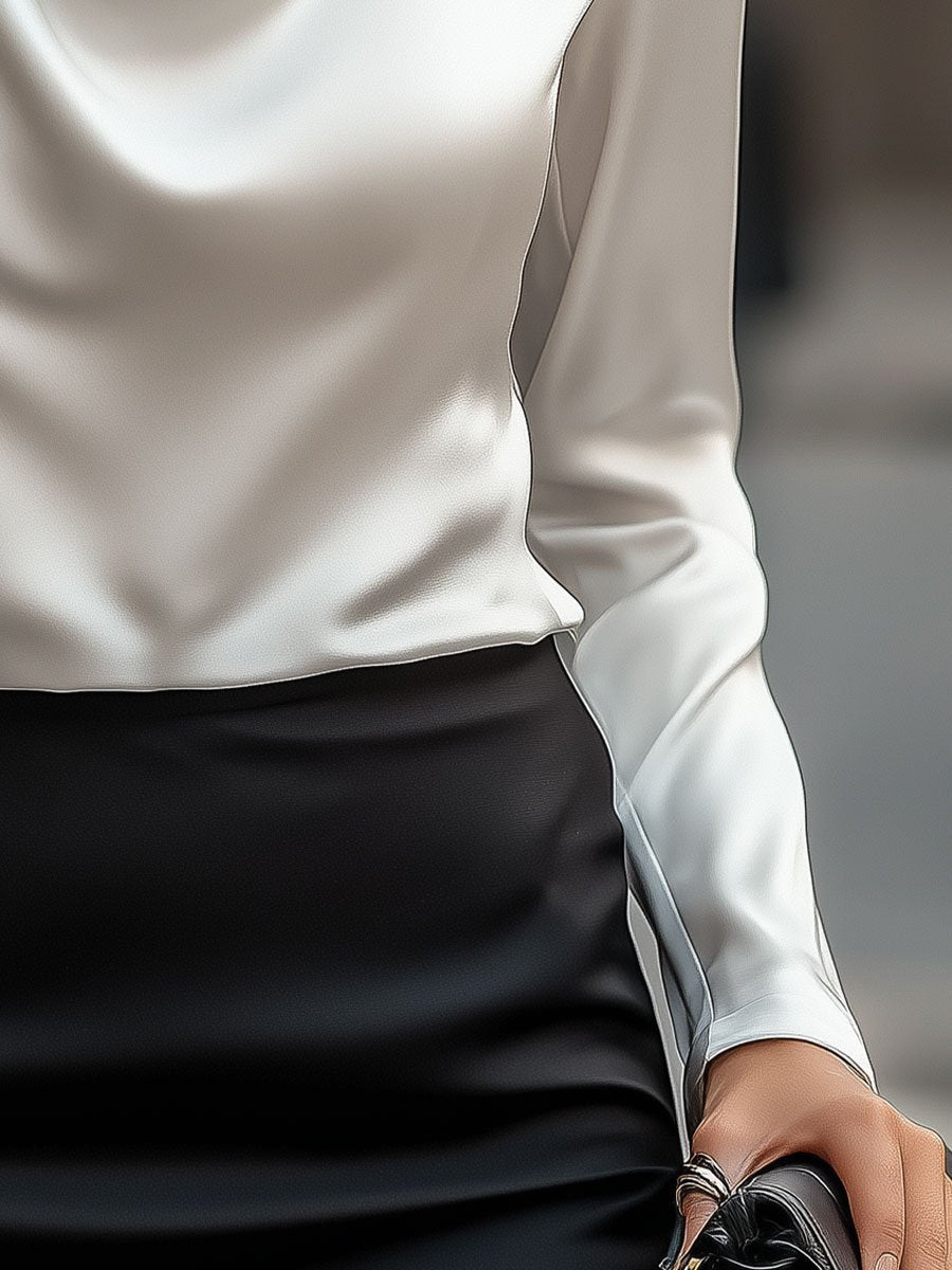 Relaxed Fit Draped Blouse