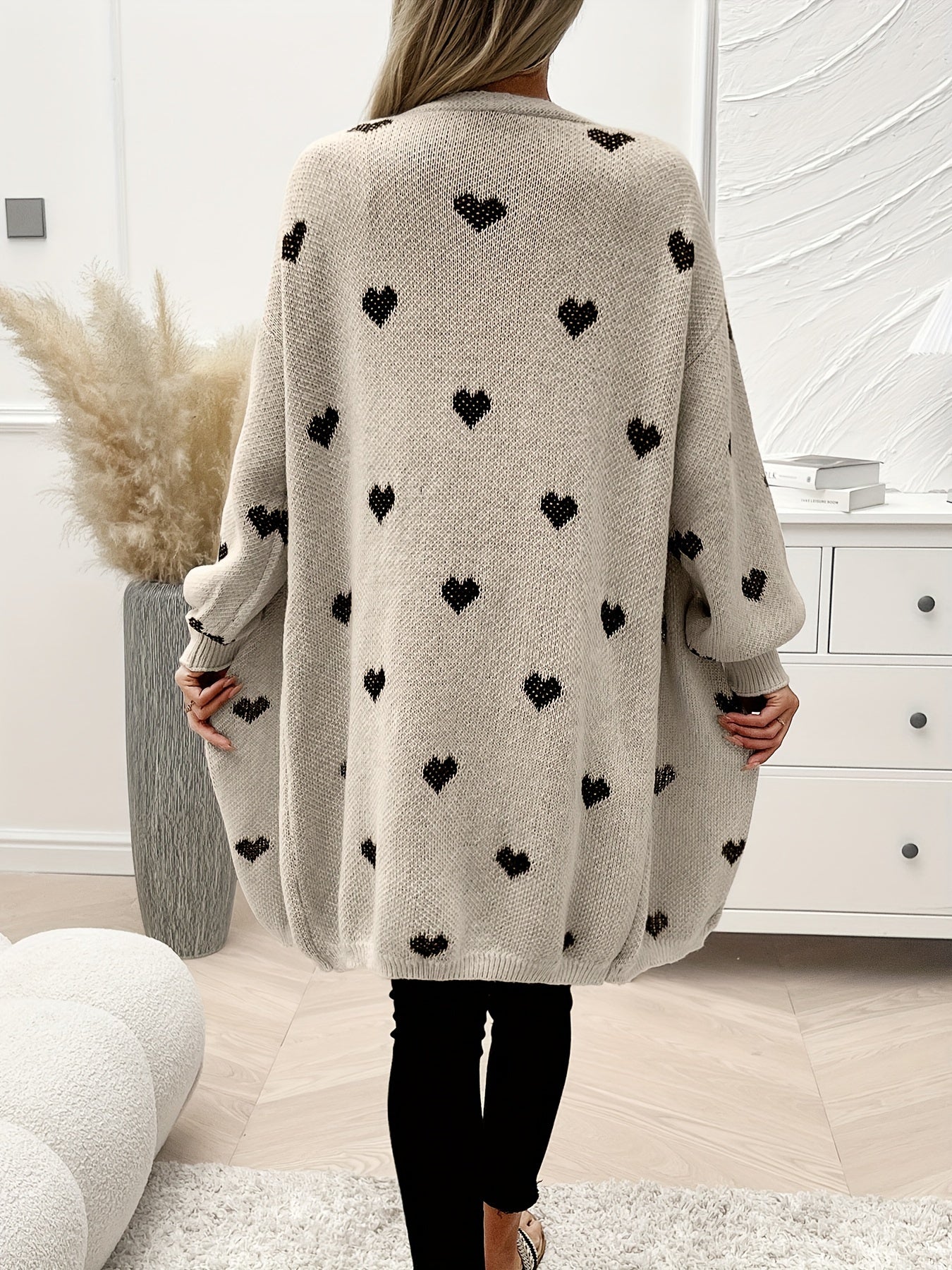 Heart Pattern Cardigan