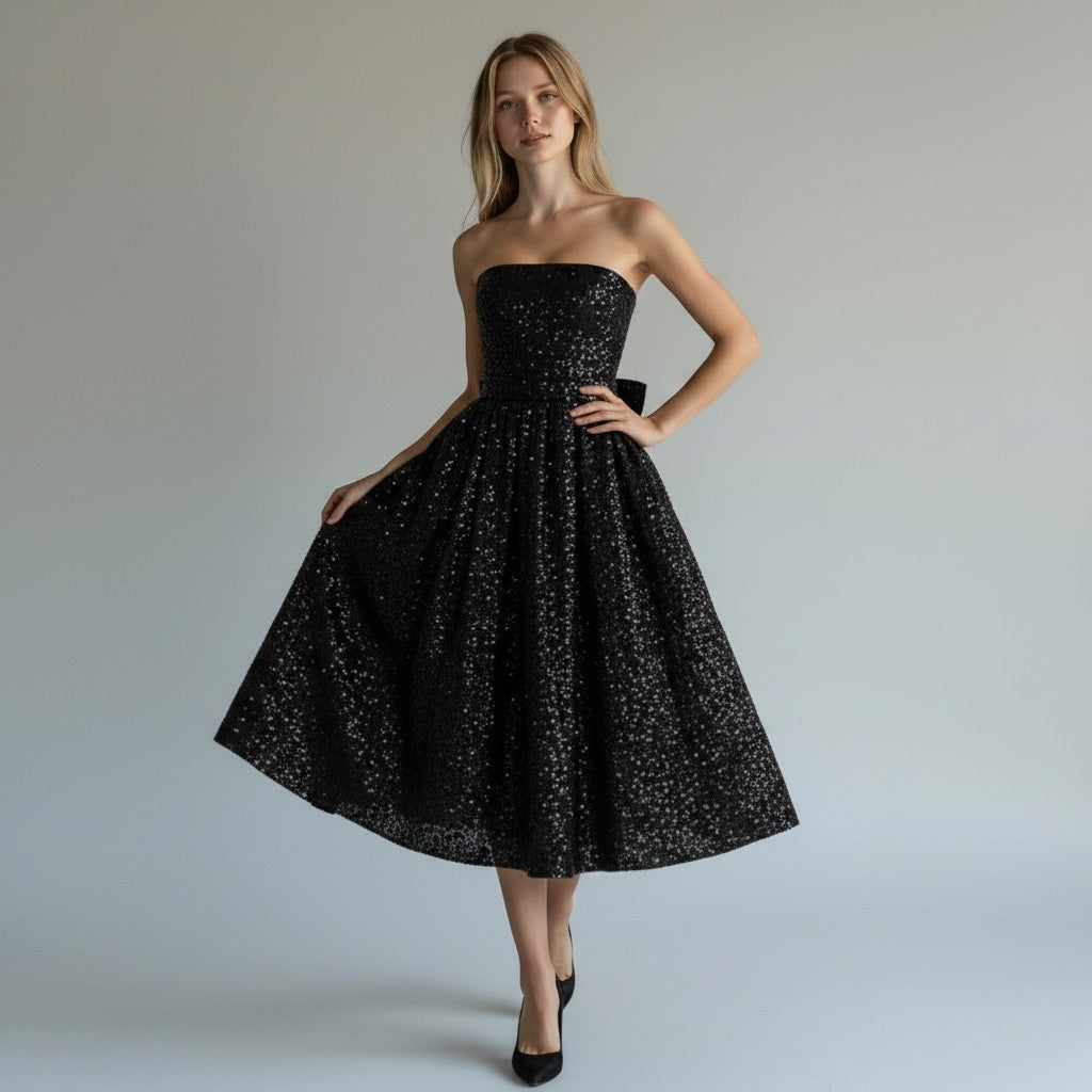 Party Sequin Midi Dress