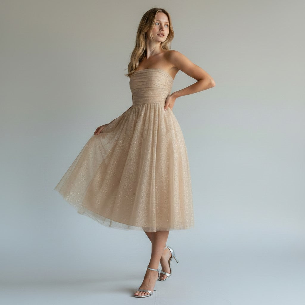 Party Sequin Midi Dress