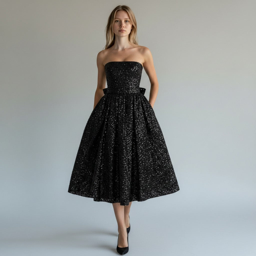 Party Sequin Midi Dress