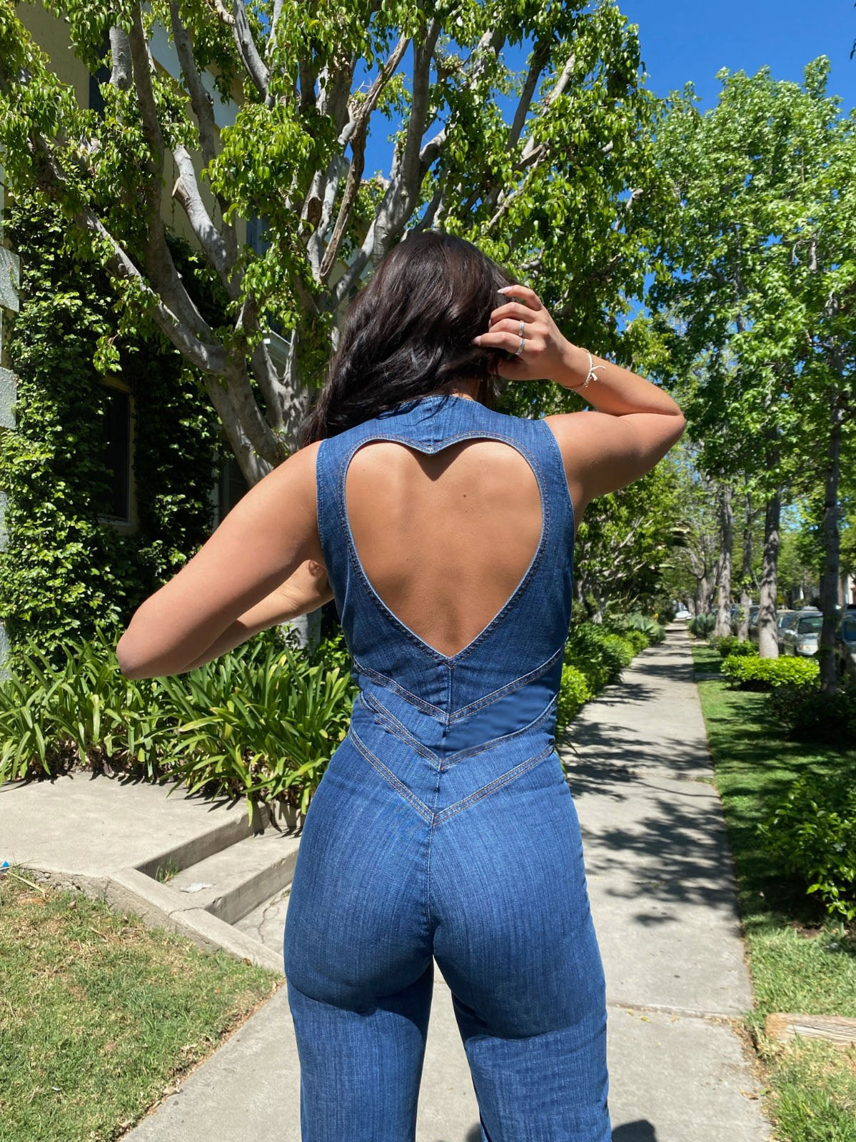 Denim Slim Fit Jumpsuit