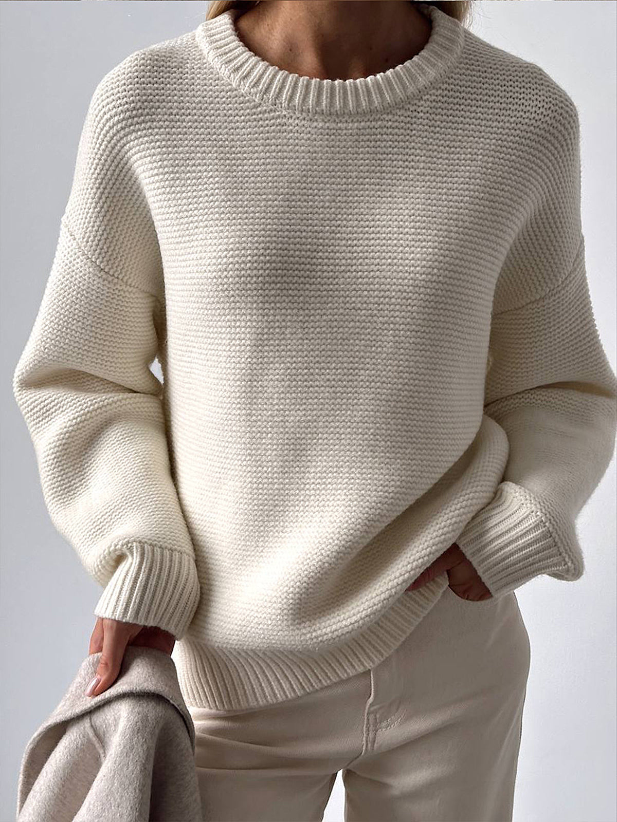 Everyday Ribbed Knit Sweater