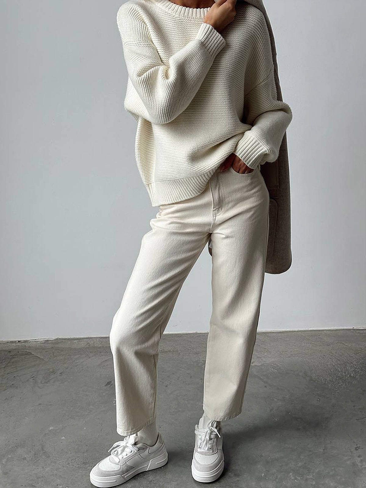 Everyday Ribbed Knit Sweater