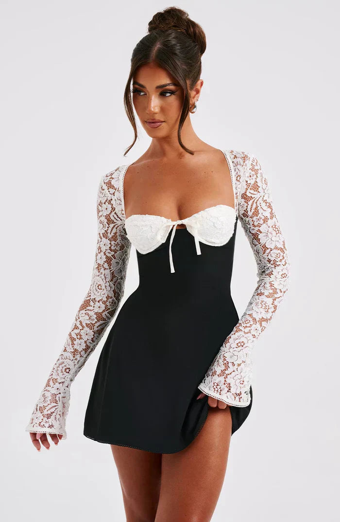 Lace Long Sleeve Dress