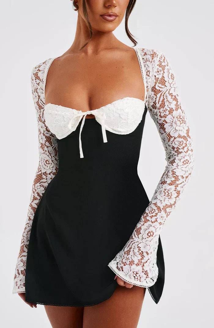 Lace Long Sleeve Dress