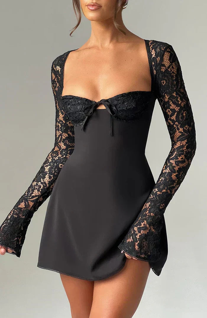 Lace Long Sleeve Dress