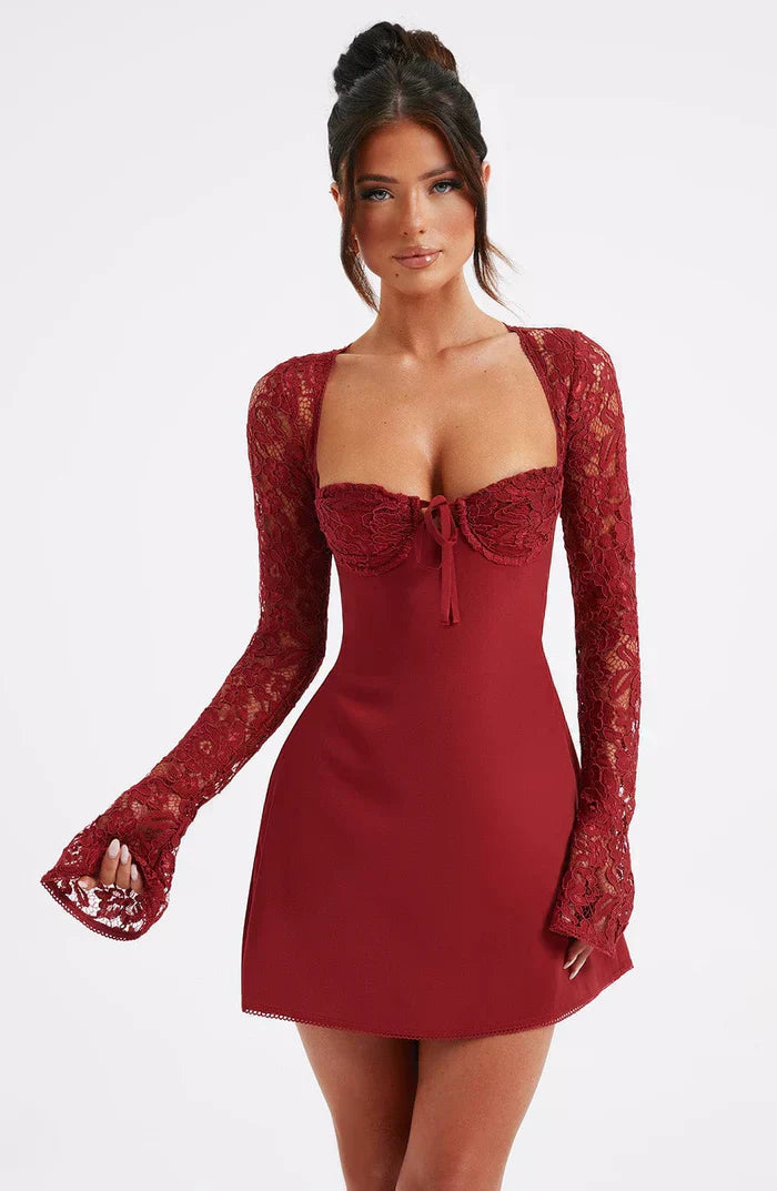 Lace Long Sleeve Dress