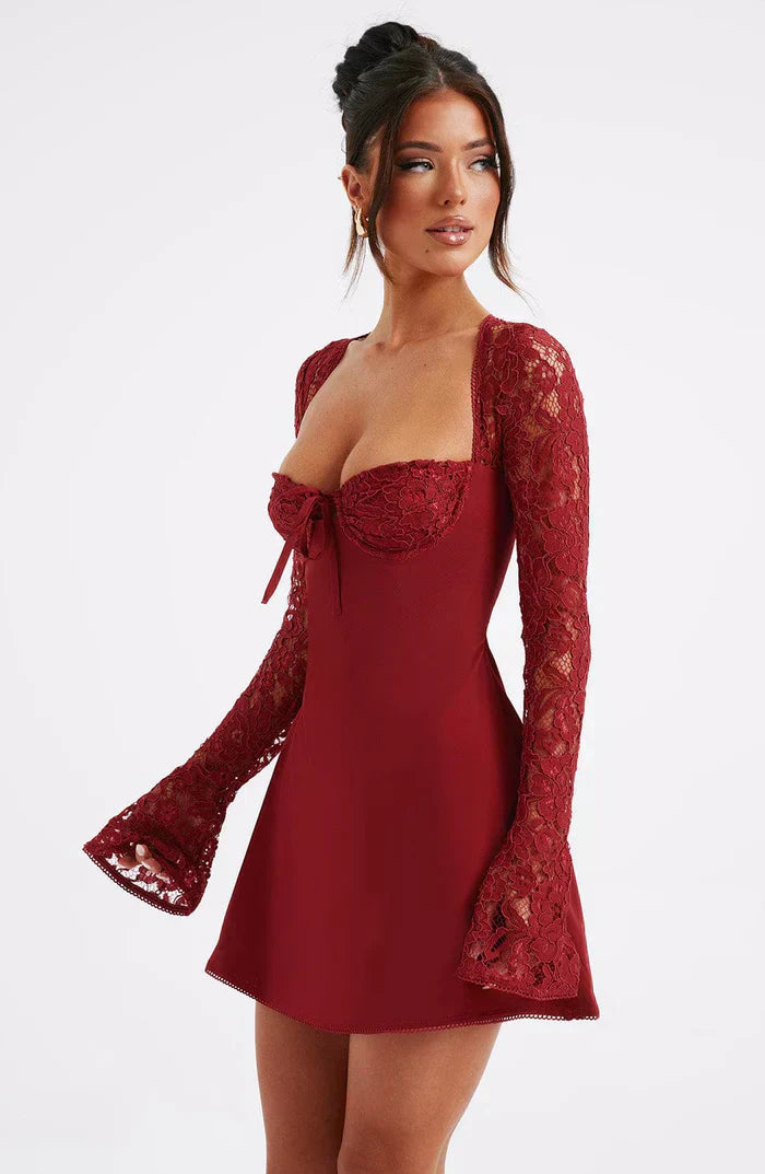 Lace Long Sleeve Dress