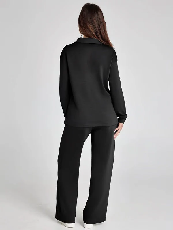Collared Lounge Set