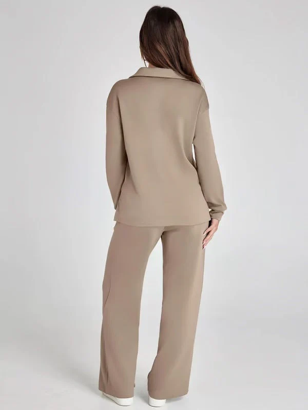 Collared Lounge Set