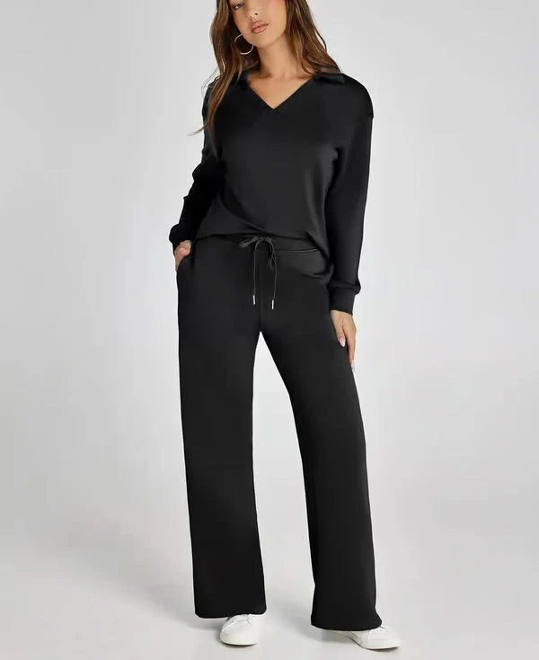 Collared Lounge Set