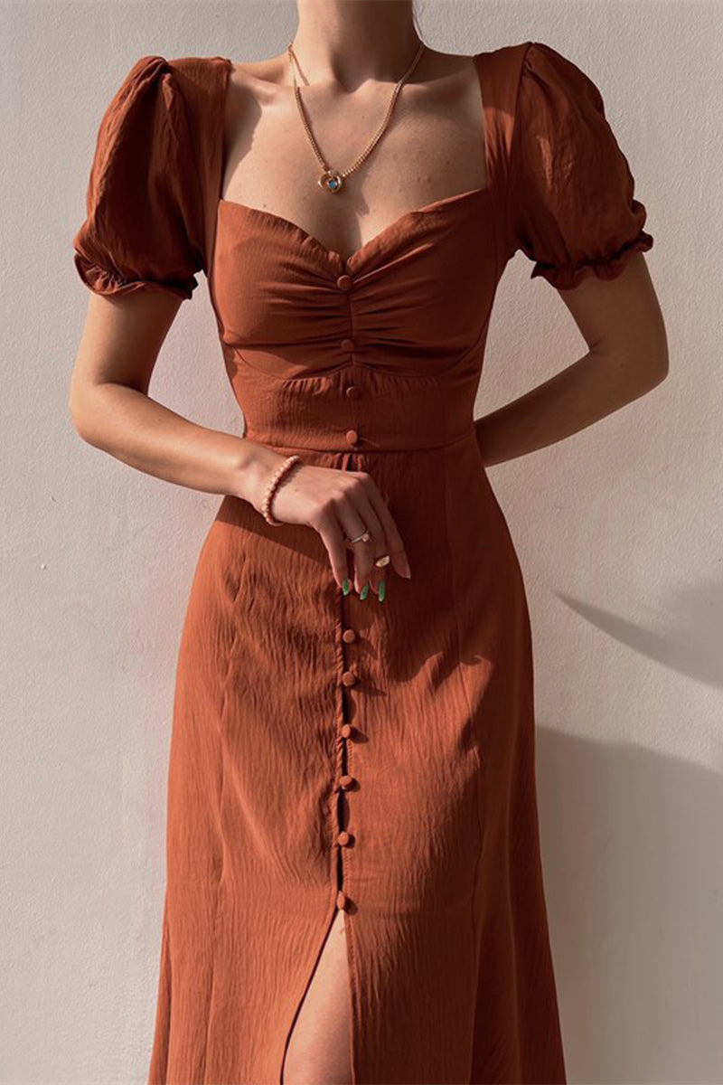 Textured A-Line Maxi Dress