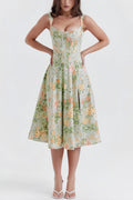 Floral Split Midi Dress
