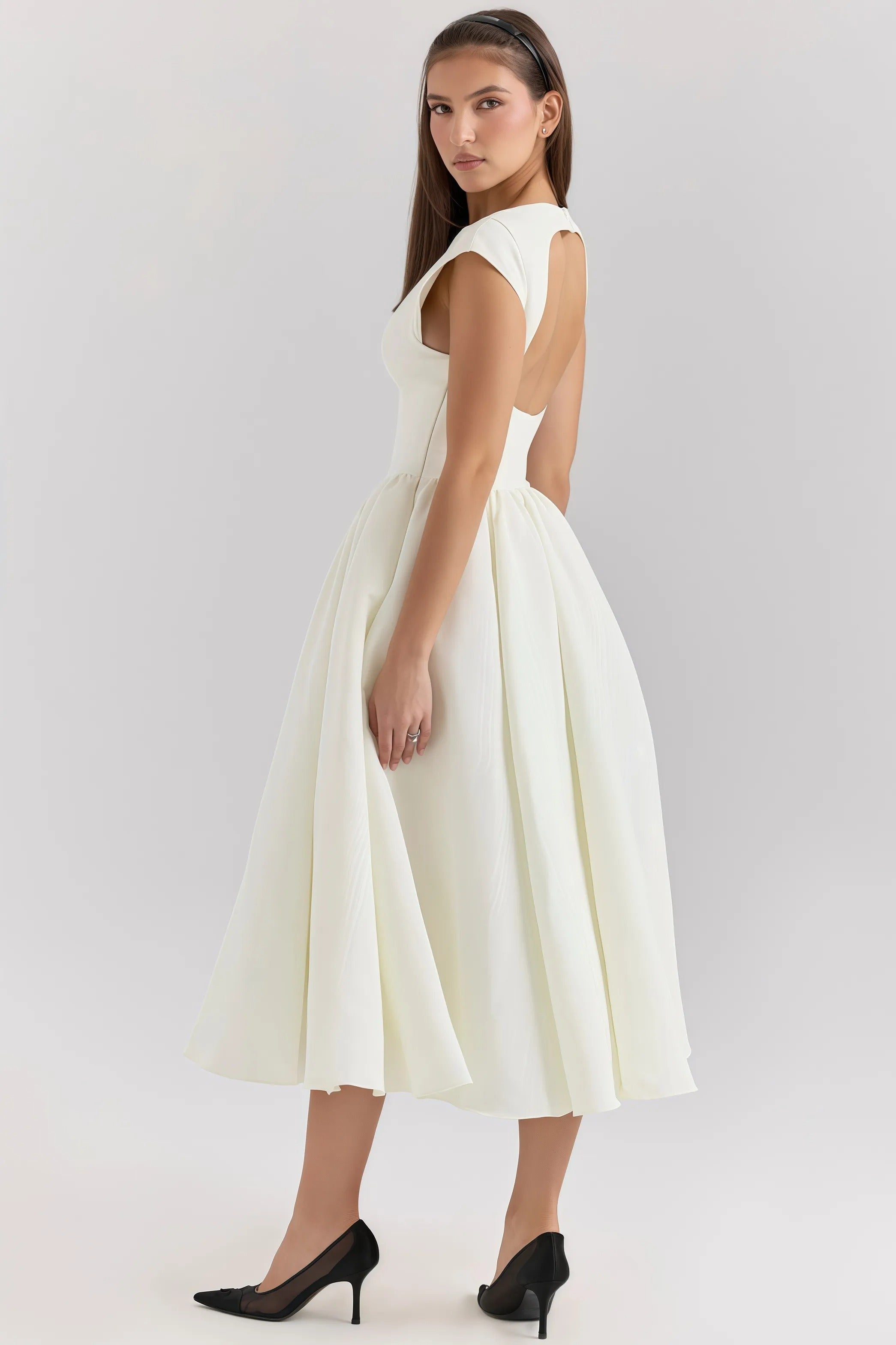 Formal Structured Midi Dress