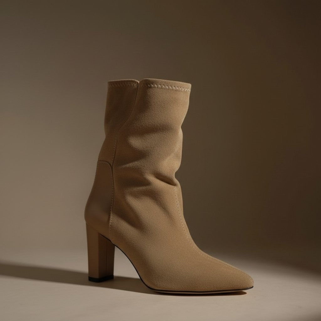 Suede High Heel Boots