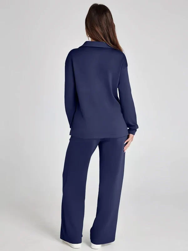 Collared Lounge Set