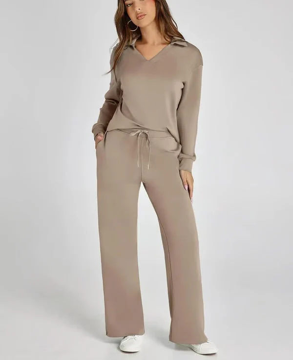 Collared Lounge Set