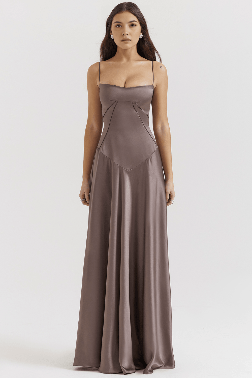 Sleeveless Bustier Maxi Dress