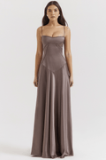 Sleeveless Bustier Maxi Dress