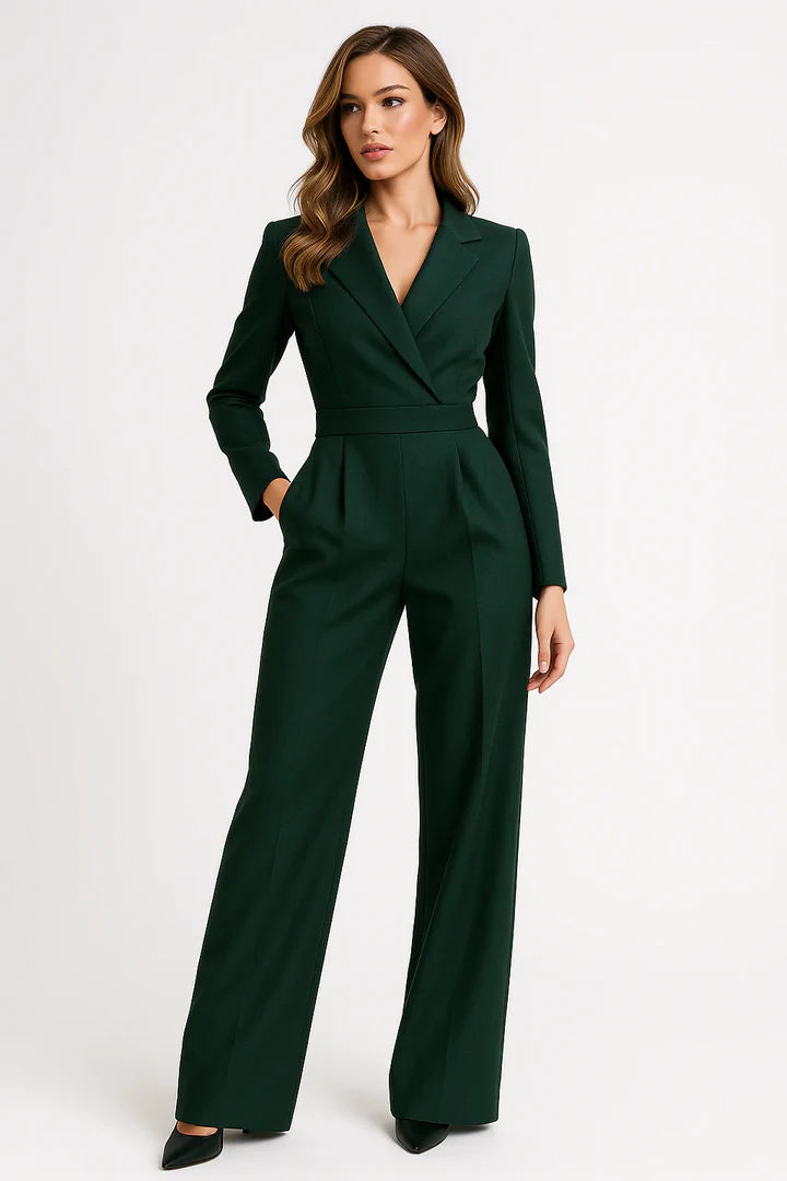 Tailored Wide Leg Jumpsuit