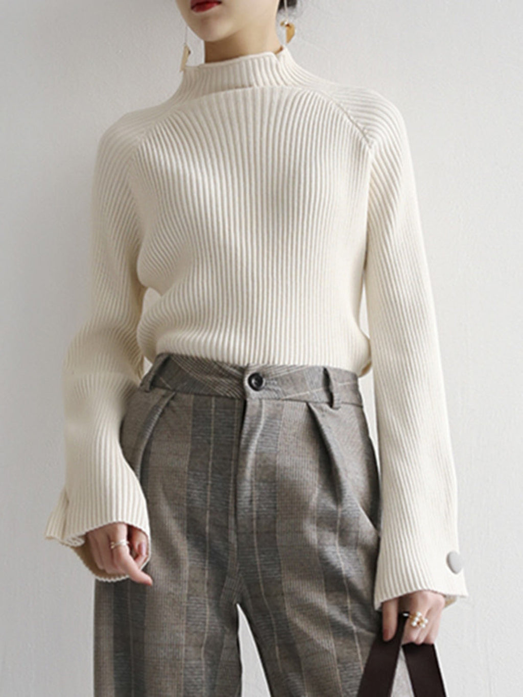 Ribbed Turtleneck Sweater