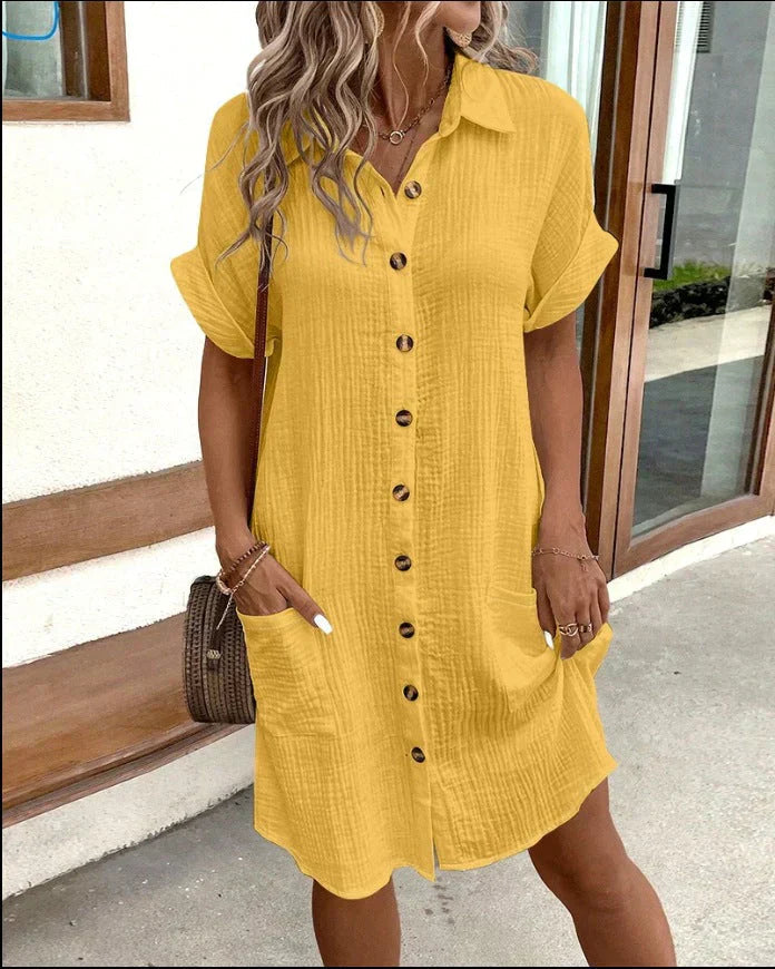 Relaxed Polo Midi Dress