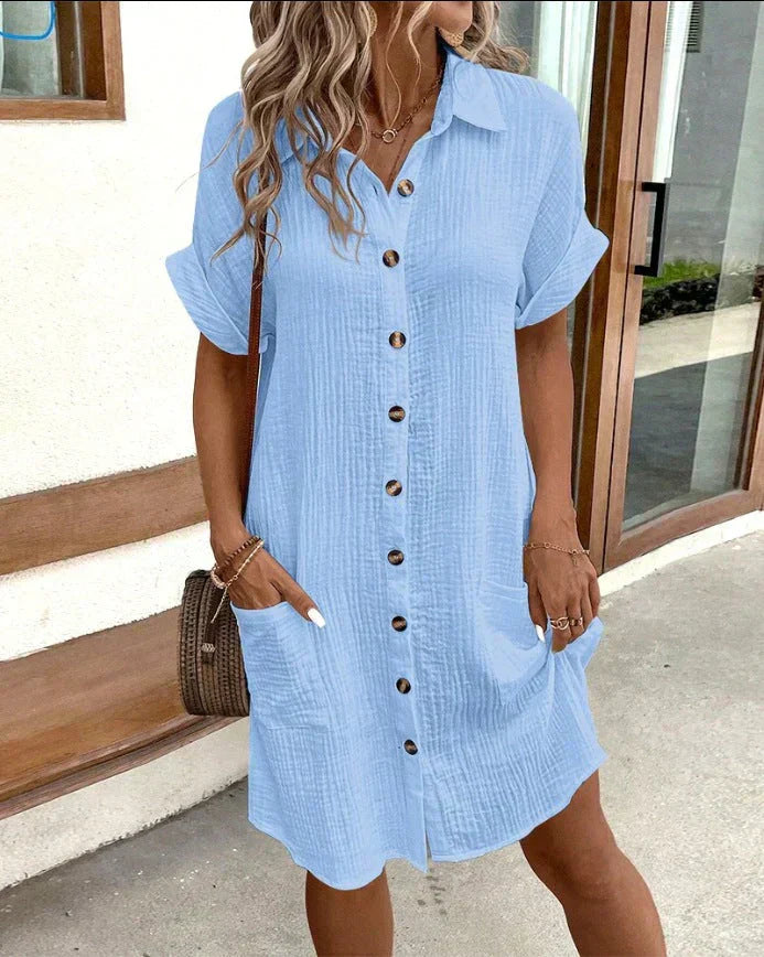 Relaxed Polo Midi Dress