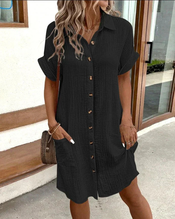 Relaxed Polo Midi Dress