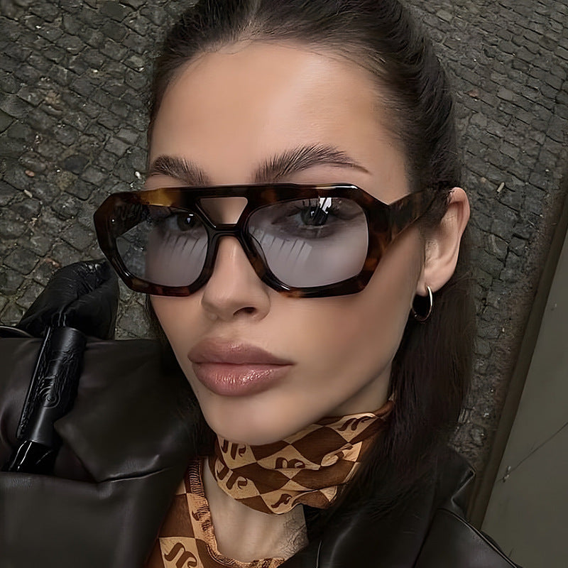 Oversized Geometric Sunglasses