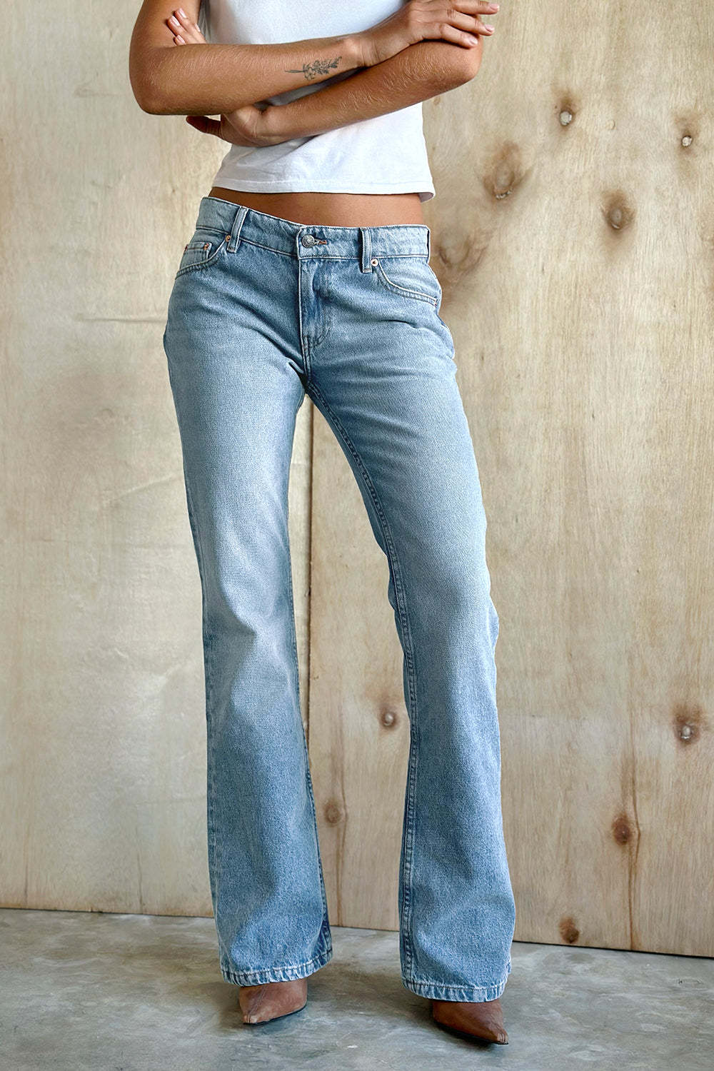 High Waist Bootcut Jeans